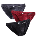 【Upgrade Your Style】 3 PCS Mens briefs Men's Underwear Male Solid Briefs Underpants for Men ice silk Soft Mens Panty hombre. 