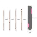 4pcs/set Blackhead Comedone Pimple Blackhead Remover Tool Spoon for Face Skin Care Tool Acne Removal Needles Facial Pore Cleaner.