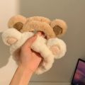 In 2023 The New Sweet and Cute Bear Plush Face Wash Hair Band Female Cartoon Facial Mask Special Headband Four Seasons Gifts.