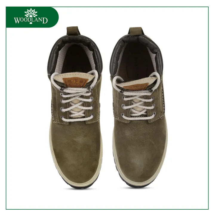 WOODLAND%20Olive%20green%20high%20ankle%20boot%20for%20men%20-%20Image%203