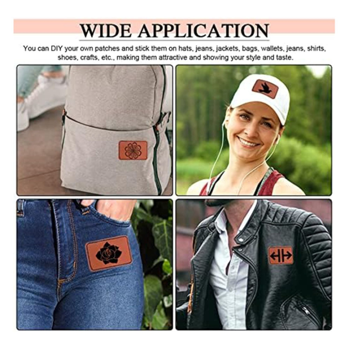 90Pcs%20Laser%20Engraving%20Blanks,%20Blank%20Leather%20Patch%20for%20Hat,%20Wear-Resistant,%20Not%20Easy%20To%20Fade%20-%20Image%202