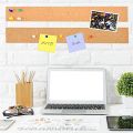 4 Pcs Cork Board Strips with 35 Pcs Push Pins 15x2 inch - 1/2 inch Thick Cork Bulletin Bar Strips for Office, School. 