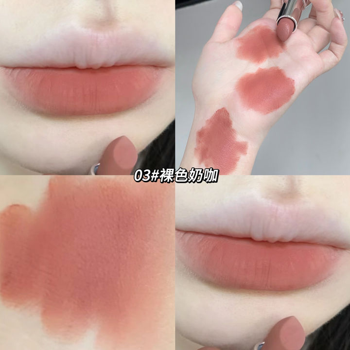 Gege%20bear%20Velvet%20Lipstick%20Velvet%20Milk%20Tea%20Lipstick%20Matte%20Matte%20Matte%20Pseudo%20Plain%20Makeup%20-%20Image%207