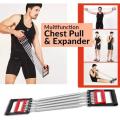 Multi Function Chest Pull Expander 3 in 1 - Black and Red. 