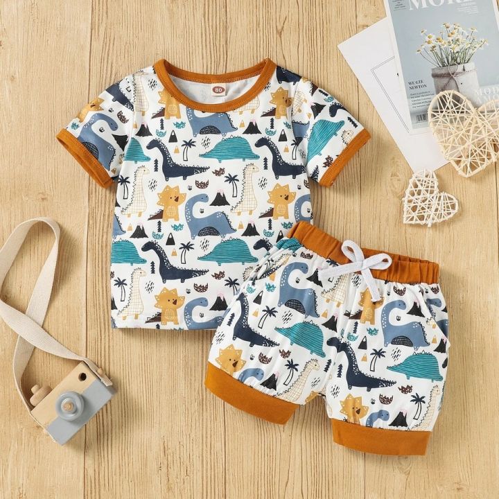 Kids Clothes Set Baby Boy T-Shirt Shorts Summer Mickey Mouse Clothing  Cotton Casual Boys Tracksuit Children Baby Clothes Set