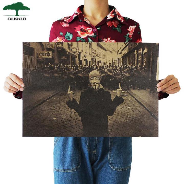 DLKKLB%20Vintage%20Poster%20Geeky%20Guy%20Plot%20Adornment%20Movie%20Posters%20Bar%20Cafe%20Decor%2051x35.5CM%20Kraft%20Paper%20Home%20Decor%20Wall%20Sticker%20-%20Image%202