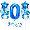 GC Birthday  Decoration  Balloon Blue Aluminum Film Balloon Set For Kids Birthday Party Decoration specification:0 year old balloon set. 