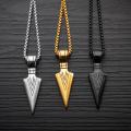 Arrow Necklace For Men Chain Long Pendant Jewelry Chain Punk Rock Gift - Chain. 