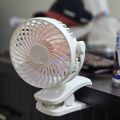 P8 Portable Mini USB Rechargeable 1200mAh Mini Clip Fan. 