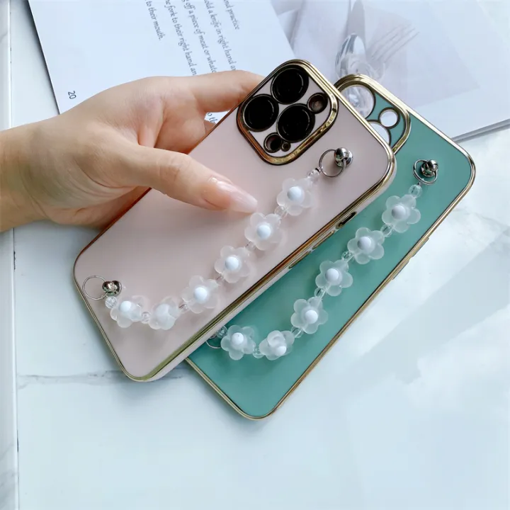 Jizetin%20for%20Vivo%20Y19%20Back%20Cover%20With%20White%20Flowers%20Chain%20Wristband%20Luxury%20Plating%20Fashion%20Bracelet%20Phone%20Cases%20-%20Image%208