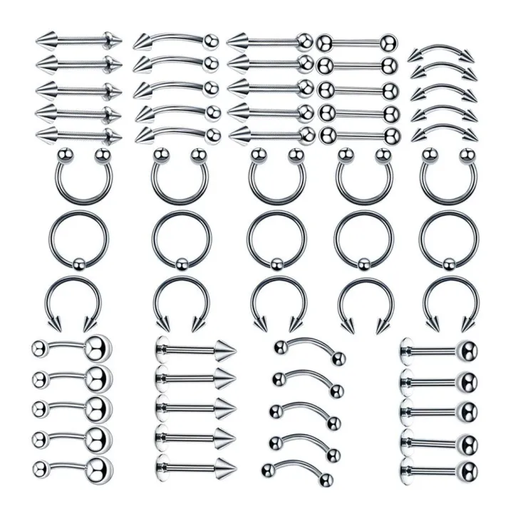 60Pcs%20Kit%2016/14G%20Jewelry%20Tongue%20Tragus%20Ear%20Eyebrow%20Lip%20Nose%20-%208mm%20-%20Image%208