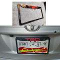 TRD Glossy Black Car License Number Plate Frame 2 PIS (Made in China ). 