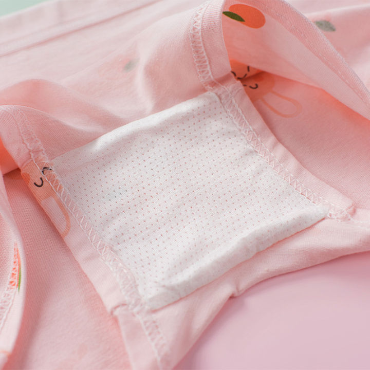 Girls'%20Four-Pack%20BriefsaClass%20Children's%20Underwear%205ADouble%20Antibacterial%20Cartoon%20Cotton%20Flat%20Shorts%20Wholesale%20-%20Image%203