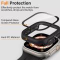 Full coverage for 49mmm PC Ultra Case Hard Clear Protector Cover Bumper Series 8 Pro Ultra Accessories, Cover 49mm PC Hard Clear.