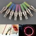 2PCS Bicycle Car LED Neon Tire Wheel Gas Nozzle Valve Glow Stick Light For Bike/Car/Motorbike.