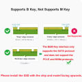 【Big-promotion】 M.2 NGFF SSD To SATA 3 3.0 Adapter Card Converter B B&M Key Protocol Solid State Disk Drive 2230 2280 2242.