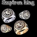 Alpha kappa rho Fashionable Men's Ring AKP Pure Stainless Steel Akrho Men's AKP ring skeptron ring. 