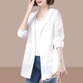 5XL Windbreaker Women Jacket Sun Protection Coat Long Sleeve Hooded Thin Jackets New Female Outerwear Zipper Loose Summer Coats. 