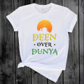 Deen Over Duniya T-Shirt - T Shirt For Man - T Sirt. 