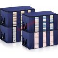 Clothing Storage Bag with Clear Windows Home Storage Box Quilt Storage Container Bag. 