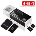 4 In 1 Micro SD Card Reader Adapter SDHC MMC USB SD Memory T-Flash M2 MS Duo USB 2.0 4 Slot Memory Card Readers Adapter Support.