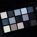 Black Smokey Eyeshadow Palette, 15 Colors ,Punk Style,Neutral Eye Make up, Shimmer Pearly Sequin Eyeshadow. 