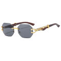 new trend hot classic luxury brand designer sunglasses men women rimless metal legs sunglasses uv400 wholesale.