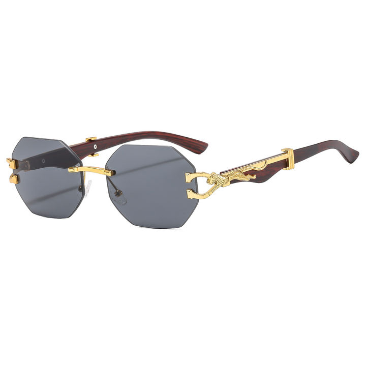 new trend hot classic luxury brand designer sunglasses men women rimless metal legs sunglasses uv400 wholesale