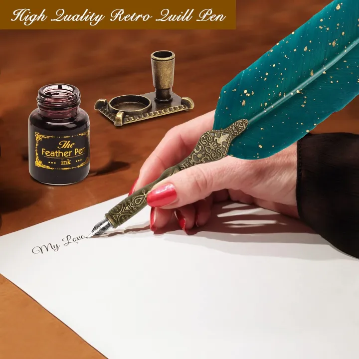 Feather%20Pen%20and%20Ink%20Set%20Vintage%20Quill%20Dip%20Pen%20Writing%20Ink%20Nibs%20Kit%20Calligraphy%20Set%20Gifts%20for%20Beginners%20(Black)%20-%20Image%209
