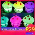Led Mushroom Night Light Cute Animal Silicone Nursery Rechargeable Table Lamp Bedside. 