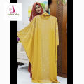 DMC Stone Work Dubai Cherry Fabric Premium Quality Soft Burkha for Muslim Women, Adjustable Hijab Outerwear. 