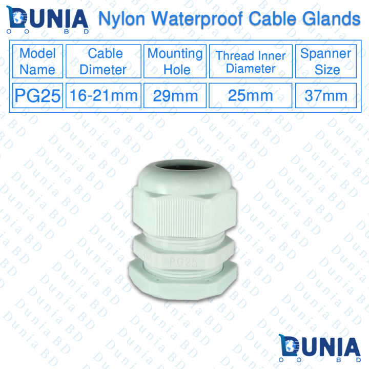 Nylon%20Waterproof%20Cable%20Glands%20PG%20Series%20PG7%20PG9%20PG11%20PG13%20PG16%20PG19%20PG25%20PG29%20PG36%20PG48%20-%20Image%202