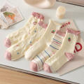 Simplicity Economize Sweet Cherry Frill Solar System Sock Child Spring And Summer.