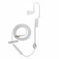 Single Headphone Secret Service Air Tube 3.5mm Anti Radiation Mobile Phone Earphone With Air Pipe Mic For Phone for Samsung. 