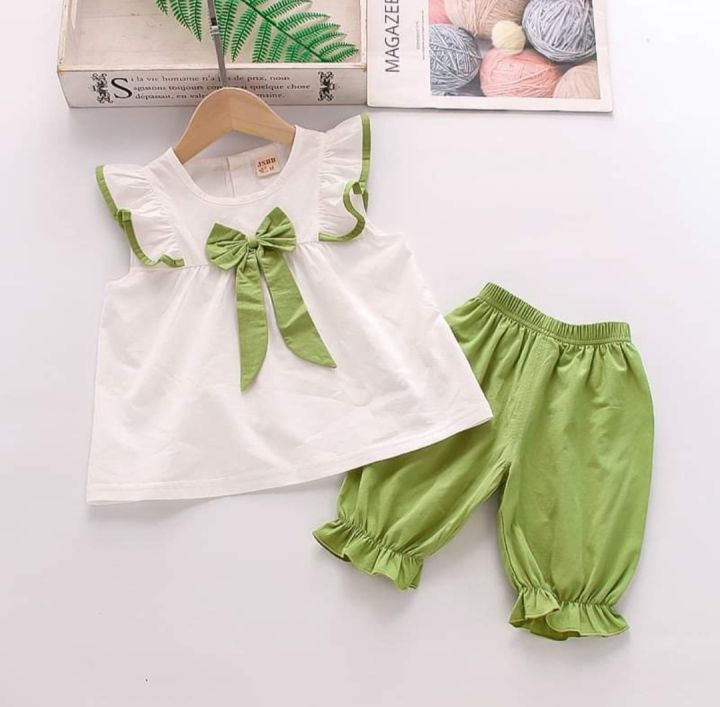 Cotton baby girl fashionable dress Eid collection for 1- 5 yeas babys
