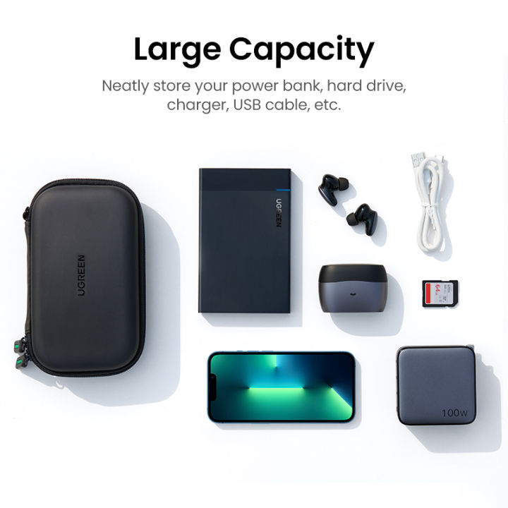 UGREEN%20Travel%20Case%20Gadget%20Bag%20Electronics%20Accessories%20Organiser%20Carry%20Hard%20Case%20Cable%20Tidy%20Storage%20Box%20Pouch%20Case%20for%202.5%20Hard%20Drive%20Disk%20USB%20Cable%20External%20Storage%20Carrying%20SSD%20HDD%20Case%20-%20Image%204