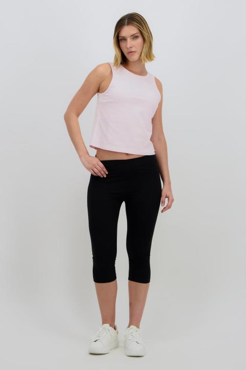 Women's Stretchable Cotton Leggings – Three Quarter, High Waist, Soft and Breathable from Shajpori