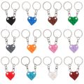 2pcs Brick Matching Heart Key Chain Set for Couples Lovers Best Friends Colorful Key Ring Valentine's Day Gift. 