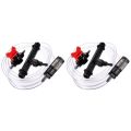 ARELENE 2pcs 3/4 Garden Irrigation Device Venturi Injector Switch Water Tube Kit. 