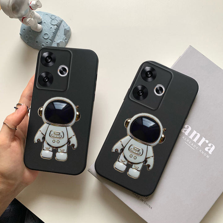 For%20Realme%20C61%20Case%20Fashionable%20Cartoon%20Astronaut%20Stand%20dustproof%20Smooth%20For%20Realme%20C61%20Back%20Cover%20-%20Image%202