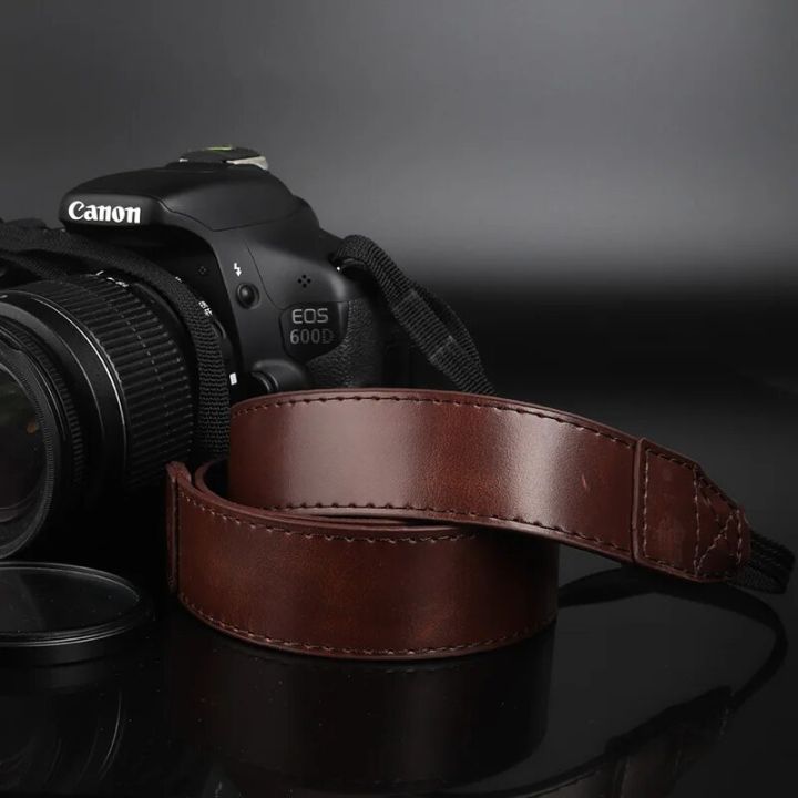 【YIYANGMAOYI111】PU Leather DSLR Camera Shoulder Strap Neck Belt For Sony a9 A7 II III A7S A77 A99 A6300 HX400V HX400 HX300 H400