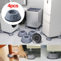 4Pcs Anti Vibration Feet Pads Washing Machine Rubber Mat Anti-Vibration Pad Dryer Non-Slip Universal Fixed Washing Machine Stand - Washing Machine Cover. 
