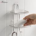 soap holder organizer lagayan ng sabon pang ligo soap organizer OYOREFD Strong Wall Mounted Stainless Steel Soap Holder Bathroom Double Layer Drain Soap Tray Shower Soap Dish Bathroom Products. 