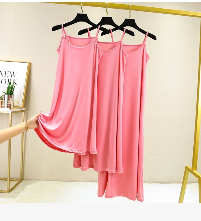 2022%20Spring%20Summer%20Women's%20Inner%20Modal%20Camisole%20Bottom%20Dress%20Slim%20Petticoat%20Wild%20Bottoming%20Female%20Thin%20-%20Image%206