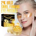 EELHOE 24k Gold Skin Care Tightening Eye Mask Anti Wrinkles Aging Face Serum Moisturizing Essence Liquid Firming Gel Eye Cream.