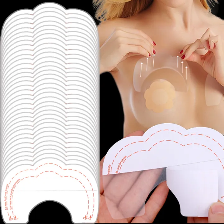 2/10pcs%20Disposable%20Chest%20Pull%20Tape%20Clear%20Self-adhesive%20Women%20Strapless%20Bra%20Chest%20Patch%20Lifting%20Seamless%20Invisible%20Chest%20Paste%20-%20Image%202