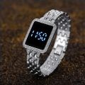Women Watch 2023 Top Luxury Rhinestone Rose Gold Wrist Watch for Women Fashion Steel Ladies Wristwatches Electronic Clock.