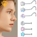 （New）3Pc Noe tud tar Heart tainle teel Cubic Zircon Noe Ring for Party. 