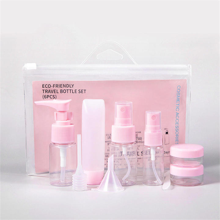 Cosmetics Storage Jars Push Spray Bottles Empty Plastic Bottles Skincare Cosmetics Bottles Split Bottling Containers