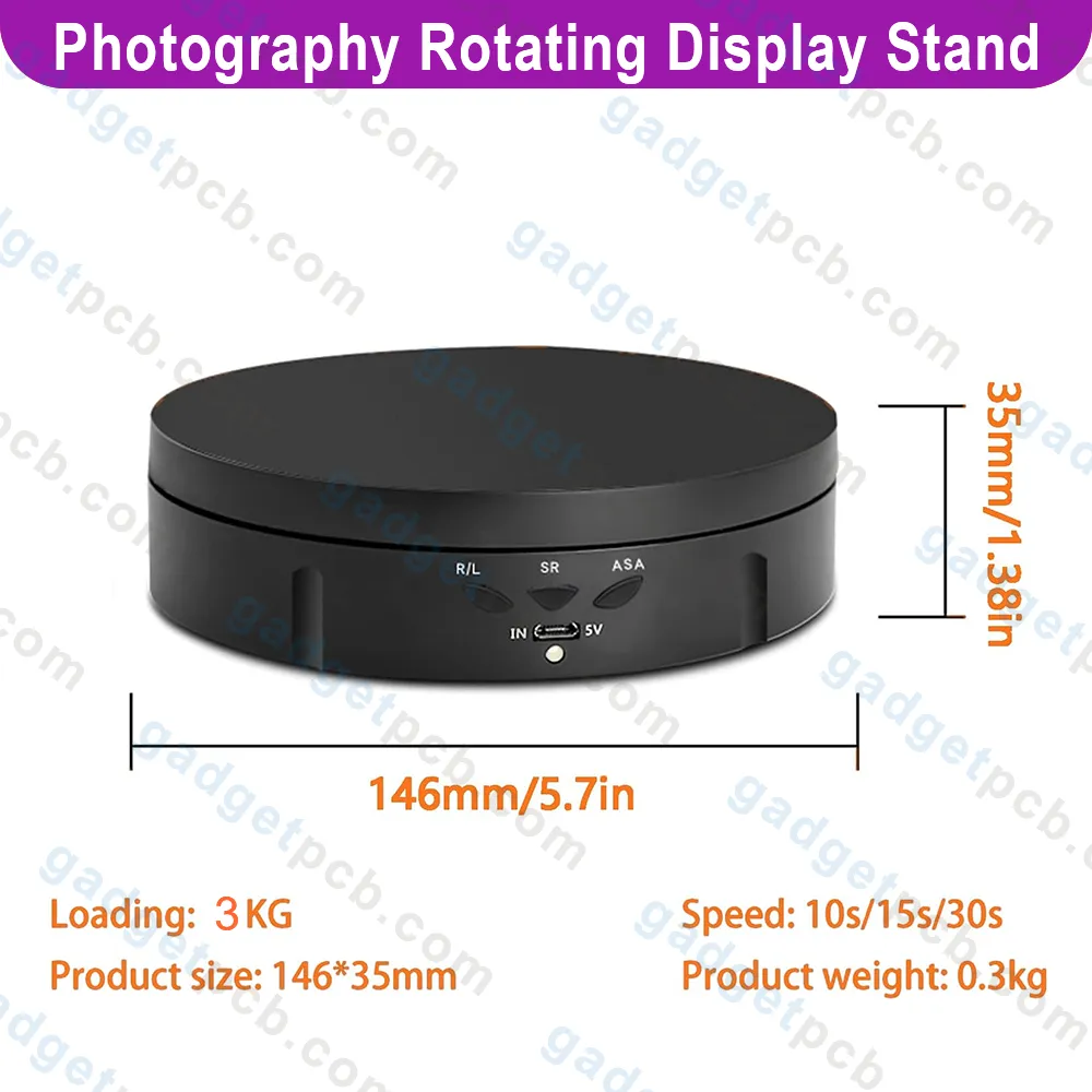 Motorized Rotating Display Stand, 360 Degree Rotating Turntable for ...